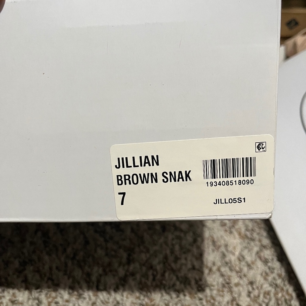 Brown snake print